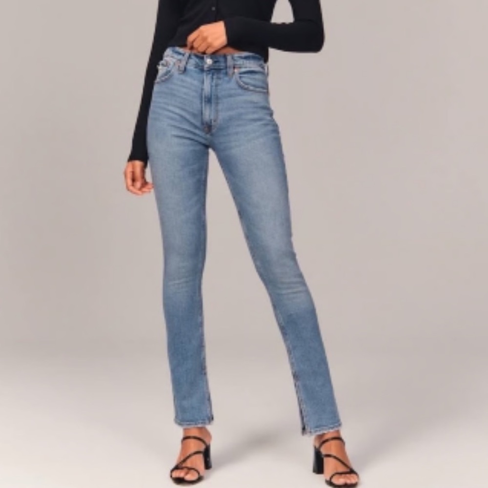 Abercrombie & Fitch The Skinny High Rise With Ankle Split